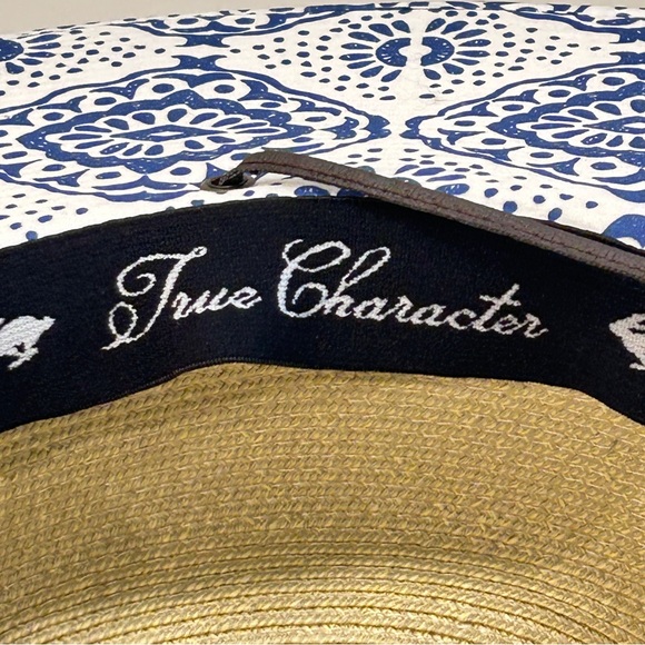 EUC ~ Peter Grimm True Character Crushable Packable Wide Brim Straw Sun Hat - Picture 12 of 13